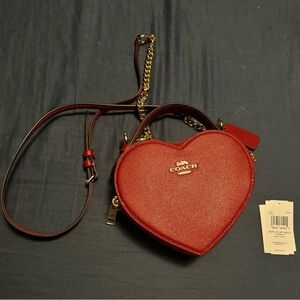 Red Heart Coach Crossbody